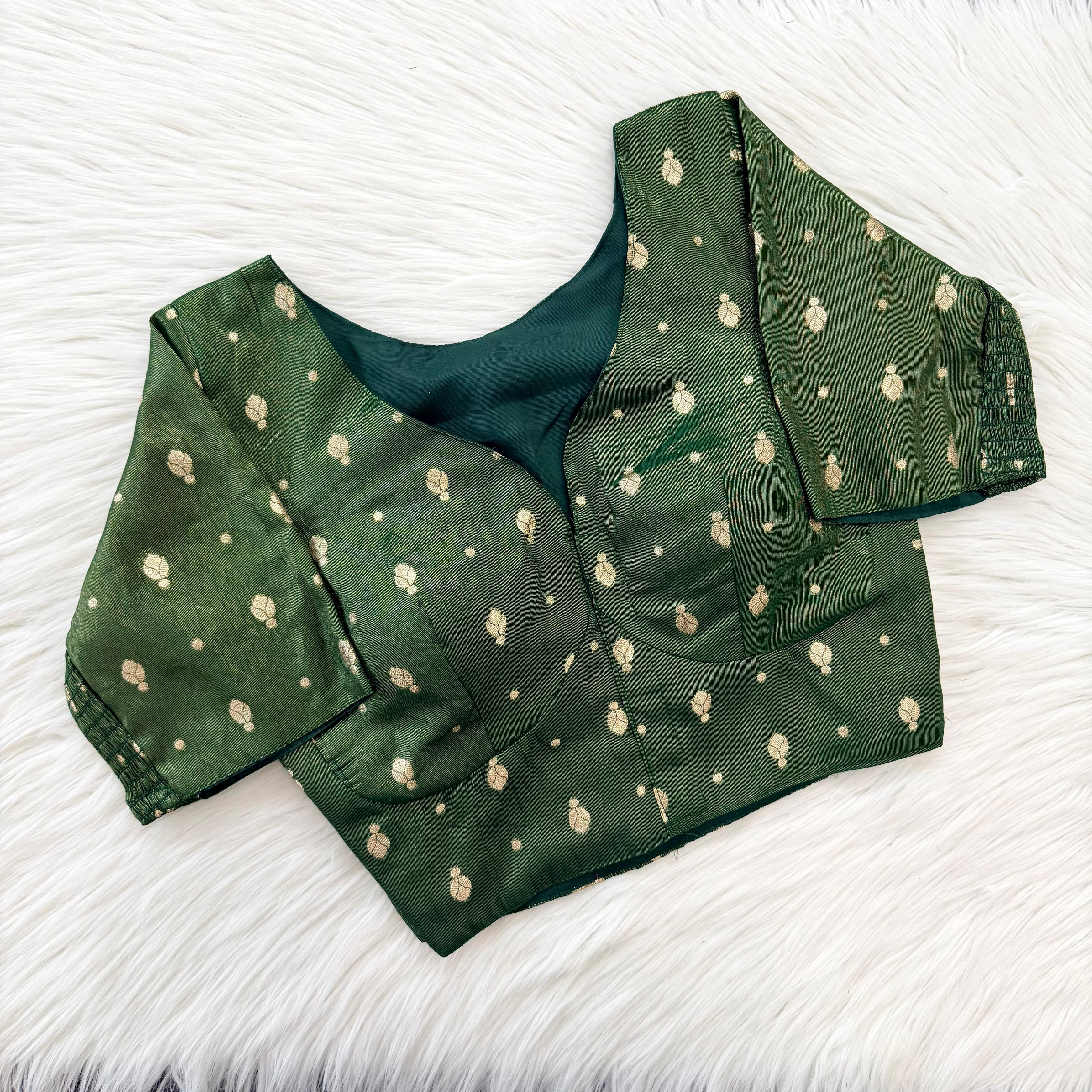 Banarasi Silk Flexible Side-Elastic Blouse